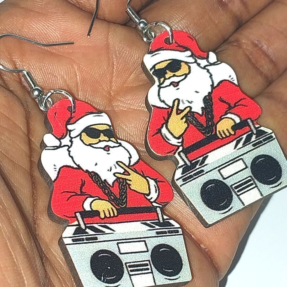 Hand Crafted Super cute festive holiday earrings